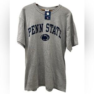 Penn State Nittany Lions Officially Licensed T-Shirt Size L Gildan Crew Gray NWT